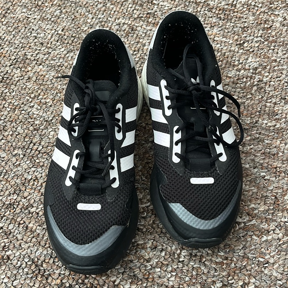 adidas Black and White Athletic Shoes